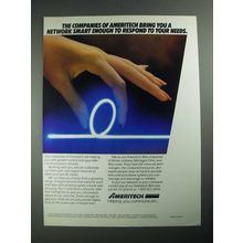 1987 Ameritech Telecommunications Ad - Network Smart Enough to Respond