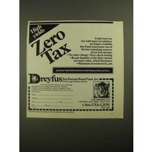 1987 Dreyfus Tax Exempt Bond Ad - High Yields