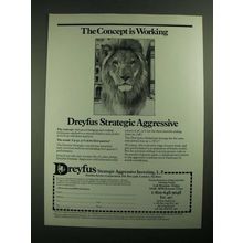 1987 Dreyfus Strategic Aggressive Investing Ad - Concept is Working
