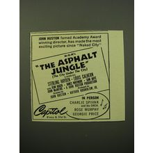 1950 The Asphalt Jungle Movie Advertisement - John Huston