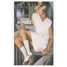 Tamara De Lempicka Portrait Of A Young Girl Painting Postcard