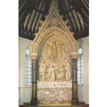 Marble & Stone Reredos from Chichester Cathedral Exhibition Sussex Postcard