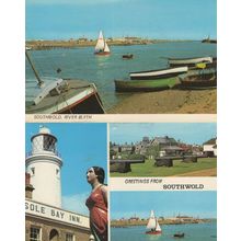 Southwold Sole Bay Inn River Blyth 2x 1970s Postcard s