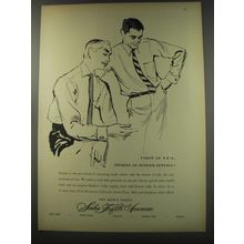 1956 Saks Fifth Avenue Supima Shirts Ad - First at S.F.A. shirts in supima