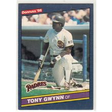 1986 Donruss Tony Gwynn baseball card #112– HOF- Padres