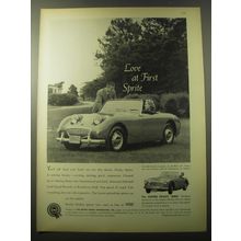 1960 BMC Austin Healey Sprite Car Ad - Love at First Sprite