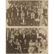 Posh Stoke Newington London 2x Party Real Photo N16 Old Postcard s