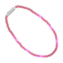 LED Pink Hearts Love Bead Necklace
