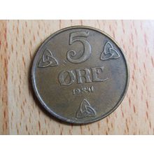 Norway 1941 5 Ore Coin