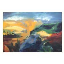 Anthony Macilwaine Cornish Landscape Rare 1989 Painting Postcard