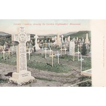Intombi Cemetary South Africa Gordon Highlanders Memorial Old Postcard