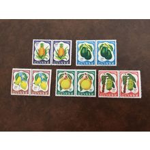 ICOLLECTZONE Guinea 175-179 pairs VF NH. Fruits