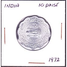 1972 India 10 Paise Coin