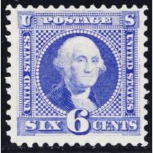 126, Mint OG (Small hr) 6¢ RE-Issue Bright And Fresh CV $1900 - Stuart Katz