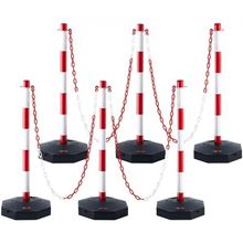 Adjustable Traffic Delineator Post Cones, 6 Pack, Traffic Safety Delineator ...