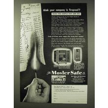 1949 Mosler Safe Ad - Think Your Company is Fireproof?