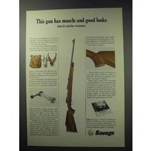 1964 Savage 110 Premier Grade Big Game Rifle Ad