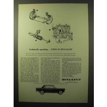 1964 Peugeot 404 Sedan Ad - Technically Speaking