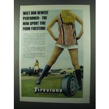 1971 Firestone Mini Sport Tire Ad - Newest Performer