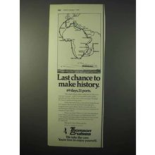 1975 Thomson Cruises Ad - Last Chance to Make History