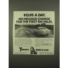 1975 Thrifty Rent-a-Car Ad - $13.95 a Day