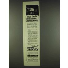 1978 Shure V15 Type IV Phonograph Cartridge Ad - Fact