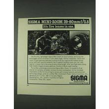 1978 Sigma Mini-Zoom 39-80mm f/3.5 Lens Ad