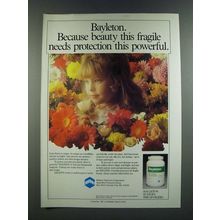 1986 Mobay Bayleton Ad - Beauty This Fragile Needs Protection