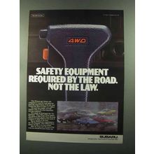 1986 Subaru Cars Ad - Safety Equipment Required