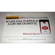 1986 Rothmans Special Cigarettes Ad - Full Flavour