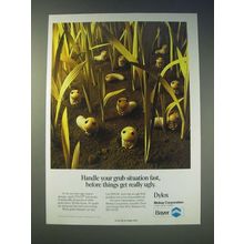 1989 Mobay Dylox Ad - Handle your grub situation fast