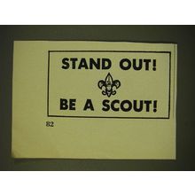 1960 Boy Scouts Ad - Stand out! Be a scout