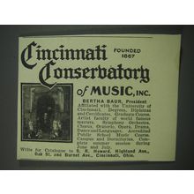 1930 Cincinnati Conservatory of Music Ad - Founded 1867