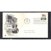 FDC Art Craft 1338A 6c Flag (Cachet-Typed/A) CV39370
