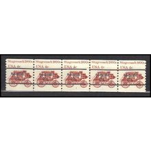 1898Ab 4c Stagecoach Fine MNH Dry Gum PNC 6/5 Line Gap AA0075