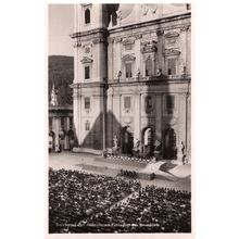 Salzburg Dom Und Jedermann Festspiel Austria RPC Real Photo Postcard