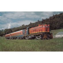 Batten Kill Railroad Locomotive 605 New York Train Postcard