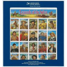 2870, Legends of the West Error Sheet with Blue Holder - Stuart Katz