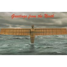 North England After Cimate Change Flooding Political Protest Disaster Postcard