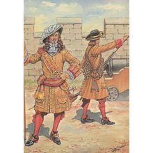 1667 Duke Of York Albany's Marine Regiment At Harwich Postcard