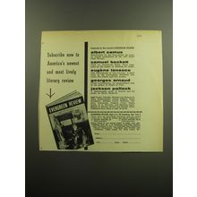 1958 Evergreen Review Magazine Ad - Subscribe now to America's newest