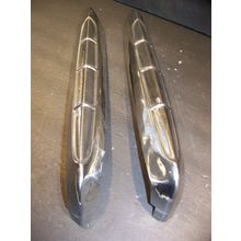 1959 PLYMOUTH SPORT FURY QUARTER PANEL FIN END TRIM PAIR OEM BELVEDERE SAVOY