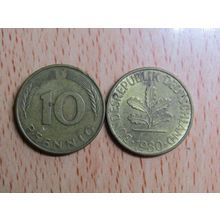 1980f 10 Pfennig Germany Coin