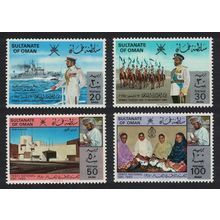 Oman Patrol Boat Soldiers Surch 'POSTAGE' 4v 1981 MNH SG#241-244