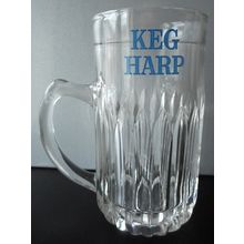 Vintage 1968 Keg HARP Half Pint Glass Tankard with crown/date/number stamp