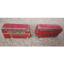 2 toy london routemaster buses by dinky toys and corgi