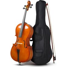 Ktaxon 3/4 Cello, Beginner Cello Acoustic Cello Set with Portable Bag, Bow, Rosi