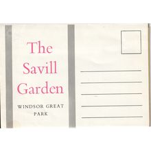The Savile Garden, Folding Booklet x 5 Postcards - Windsor, Berkshire