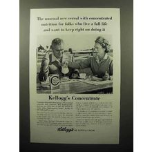 1962 Kellogg's Concentrate Cereal Ad - Nutrition