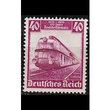 GERMANY REICH [1935] MiNr 0583 ( */mh ) Eisenbahn